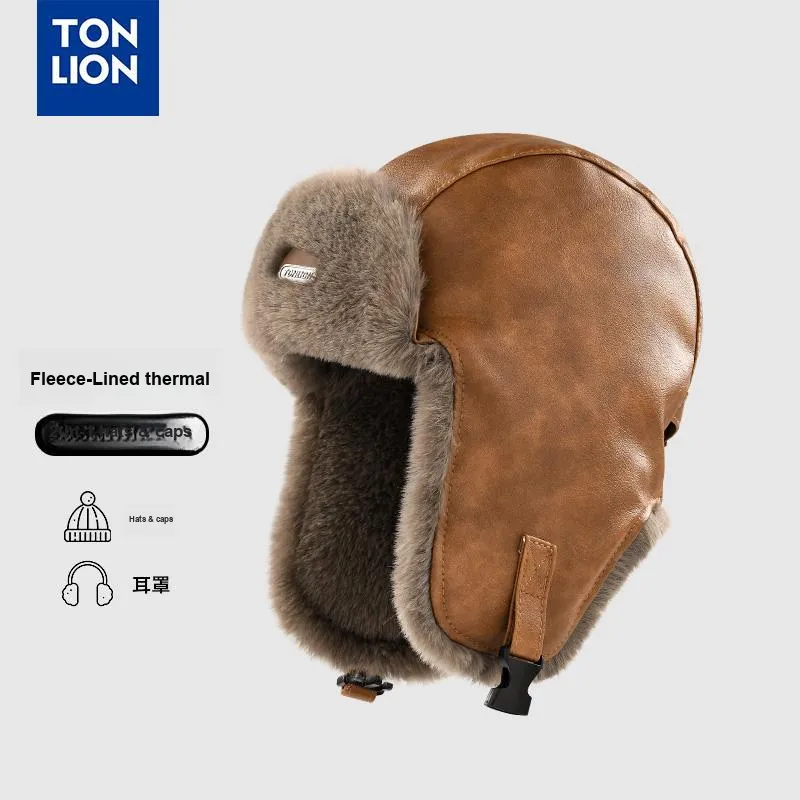 Tonlion Polyester Trapper Hats Unisex-5