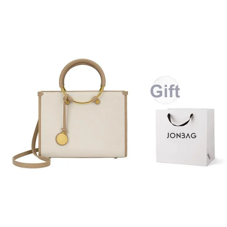 JONBAG Synthetic Leather Zip Closure Crossbody Shoulder Bag Medium Size Women's Multicolor