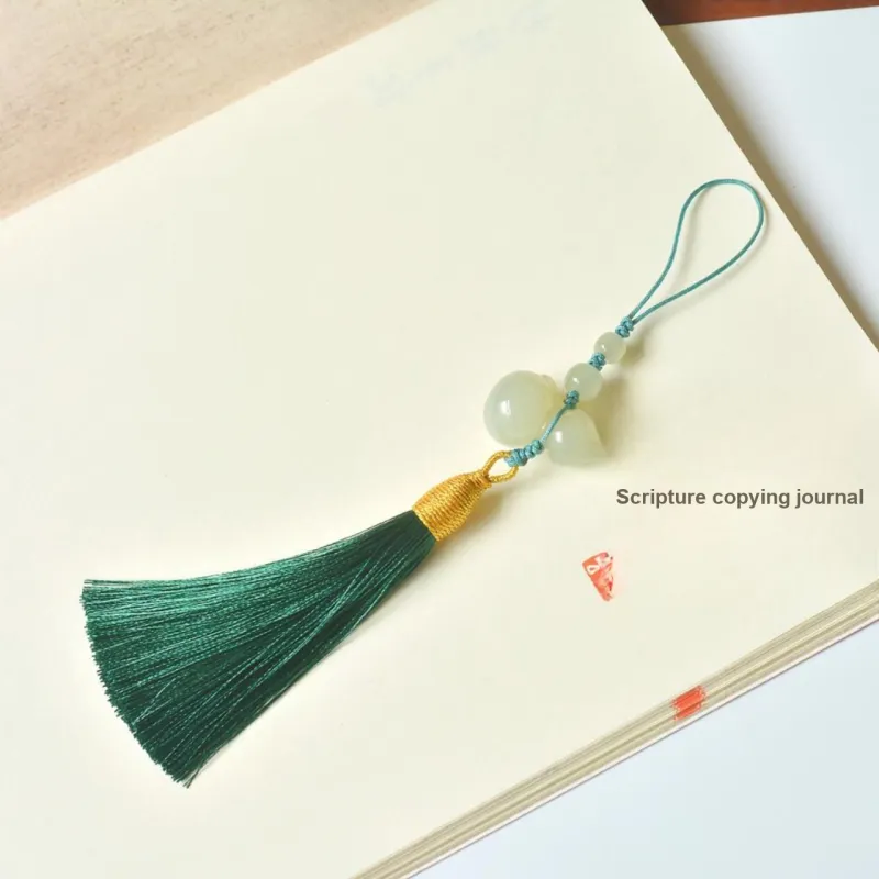 Shujie Hetian Jade Pendants Pale Greenish White Jade Unisex-2