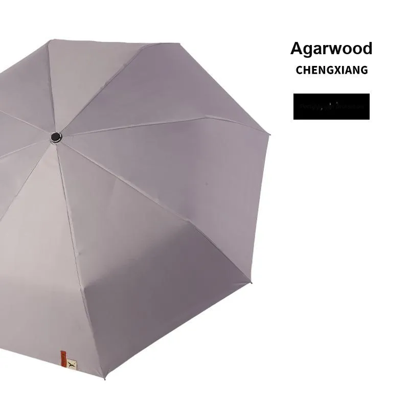 RABBITUU High Value Portable Manual Umbrella Sun Umbrella Foldable Solid Color Dual Use For Sunny And Rainy Days-7