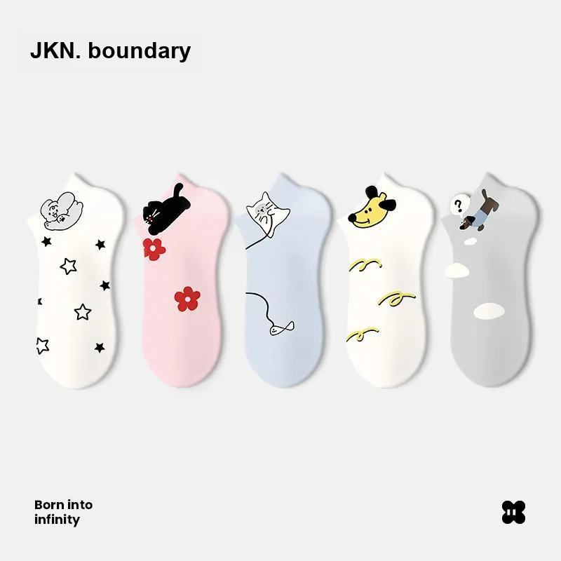 JKN No Show Socks Women's 5 Pack-1