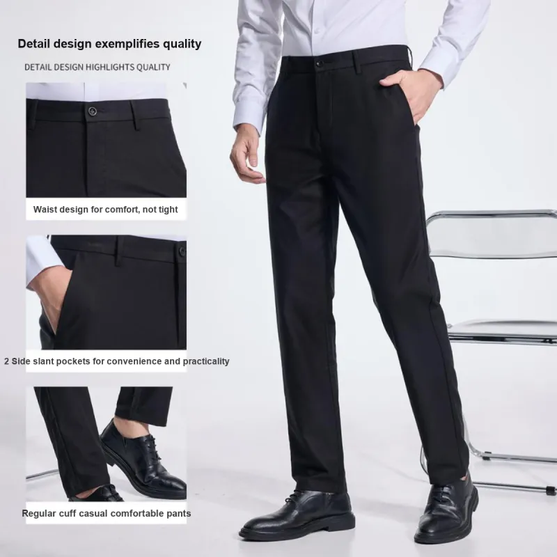Red Bean Casual Pants Men's Navy Blue-2