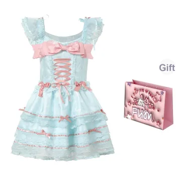FLIM Lolita Dresses Women's Grass Green Bear Box