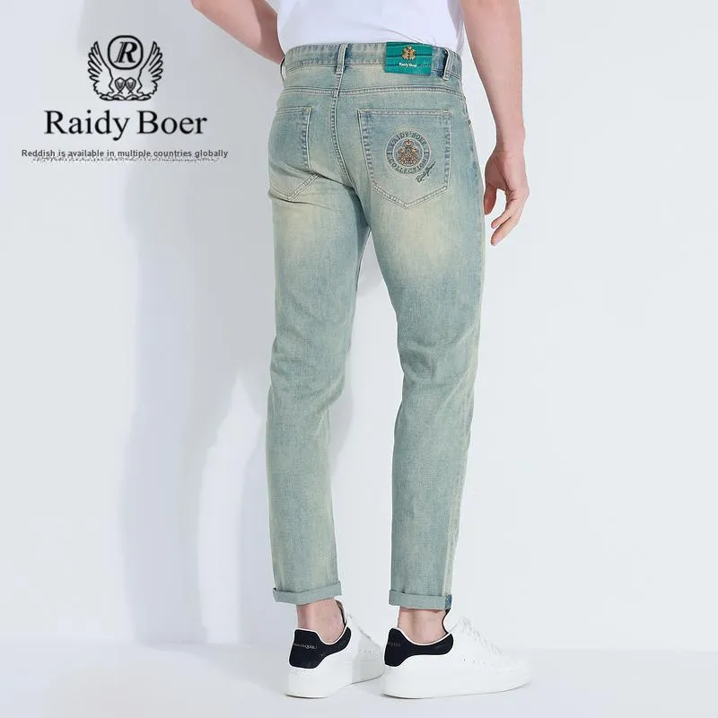 Raidy Boer Spring Jeans Men's Light Blue-3