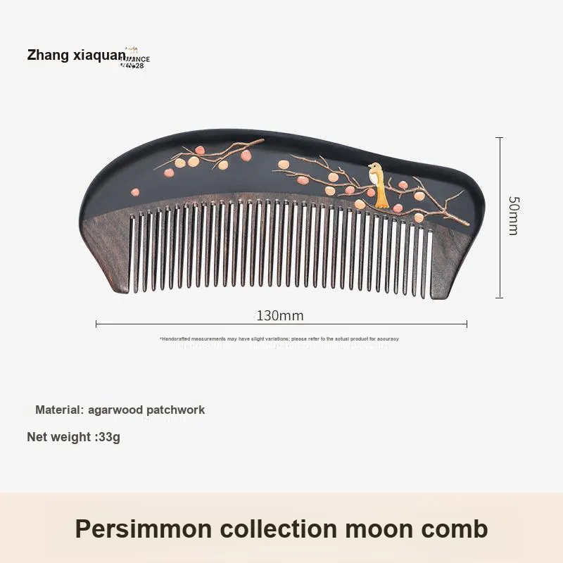 Zhang Xiao Quan Satsuma Ruyi Agarwood Precious Wood Comb Portable-3