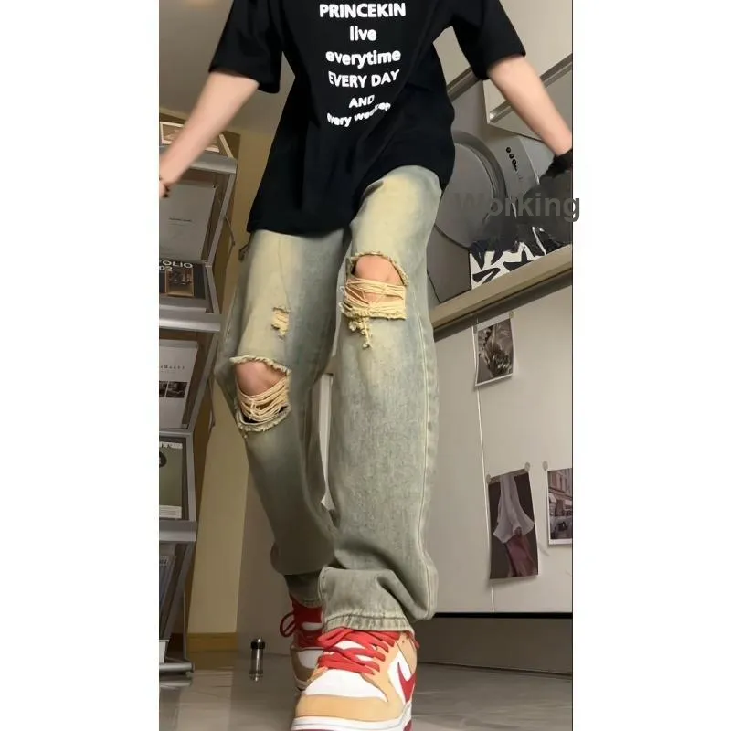 K411 Jeans Unisex Yellow Mud-4