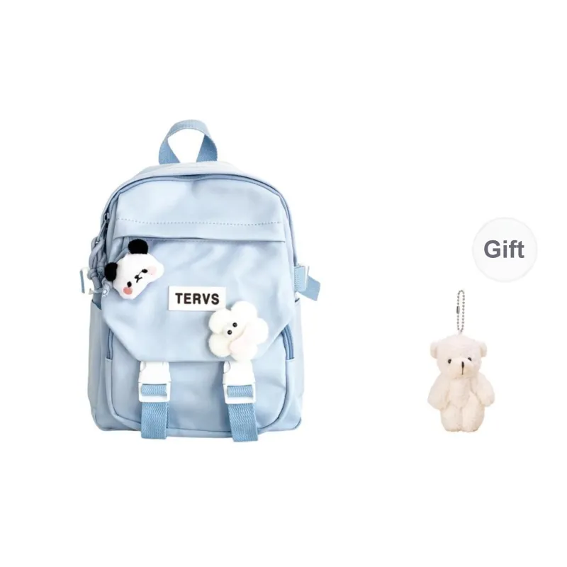 URBAN FOREST Nylon Backpack Unisex White/Black/Yellow/Green/Blue/Pink-23
