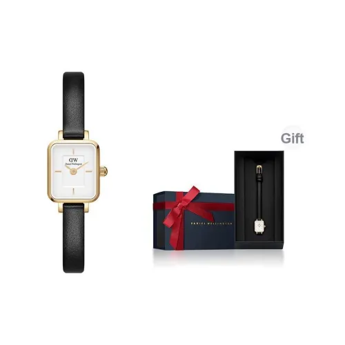Daniel Wellington Women's Watch Кварцевый механизм Кожаный ремешок 15 мм Белый циферблат