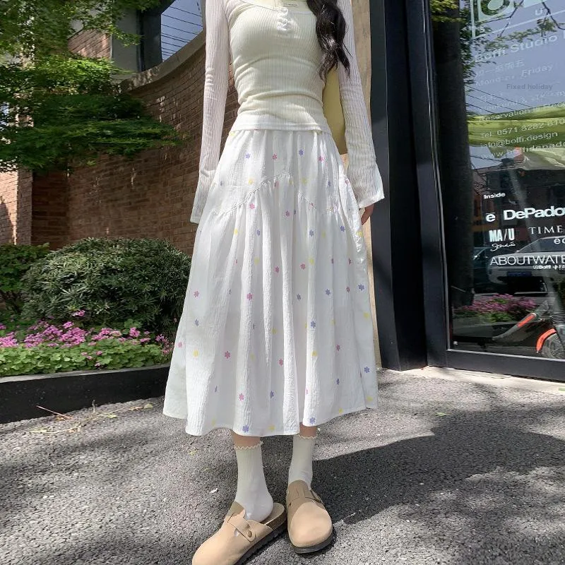 Gentle Welcome Casual Long Skirt Women's-3