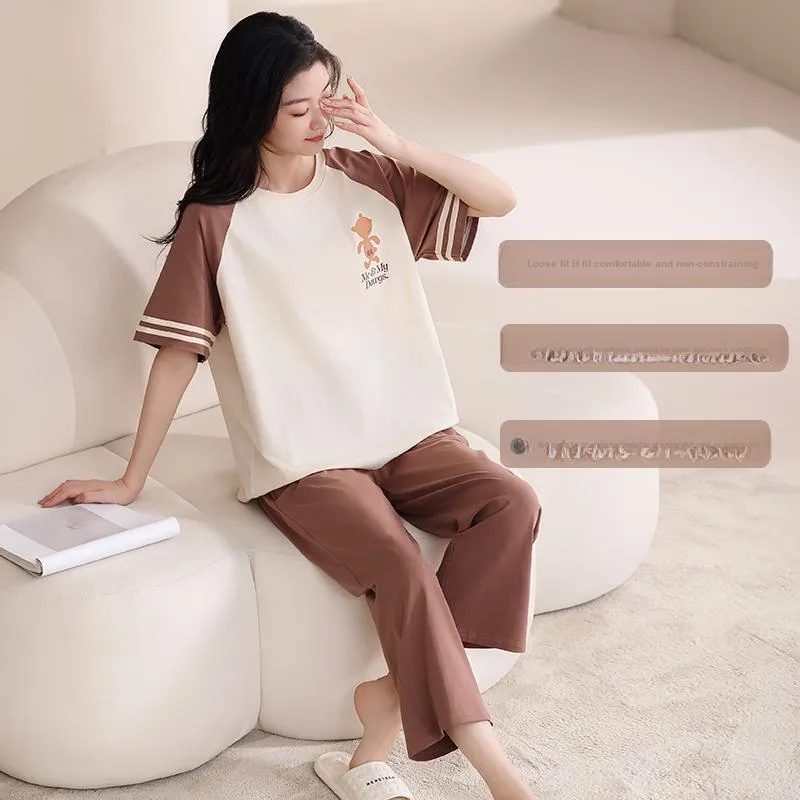 Top Melon Pajama Set Women's Image Color-3