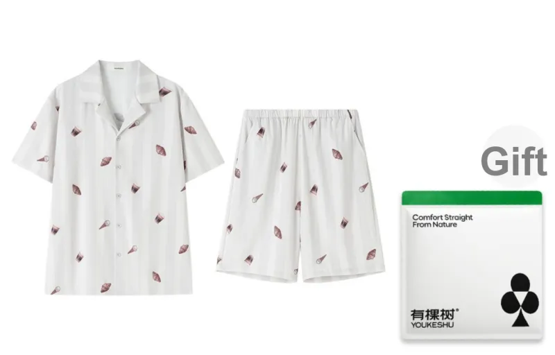 YOUKESHU Men Pajama Sets-11