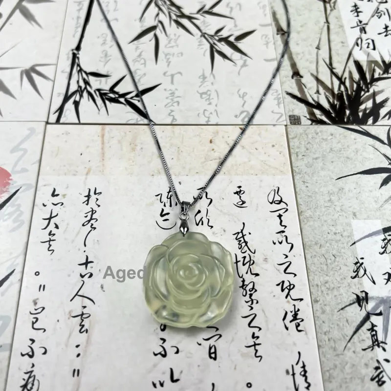 JIAOSHIYU Serpentine Jade Necklaces Women's-4