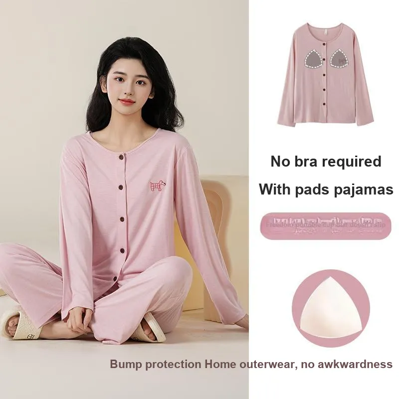 WANANNI Pajama Set Women's Pink-3