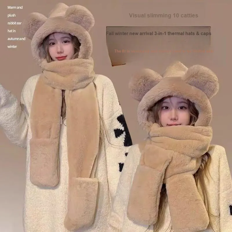 Ai Jiawei Polyester Hoods & Plush Hats Unisex-1