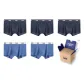 3 Navy Blue+2 Blue (Box 5 Pack)