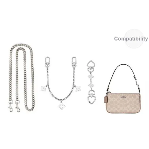 Ingenuity Handmade Металлический Сплав Сумка Ремень Женская Белая Золотой Тон