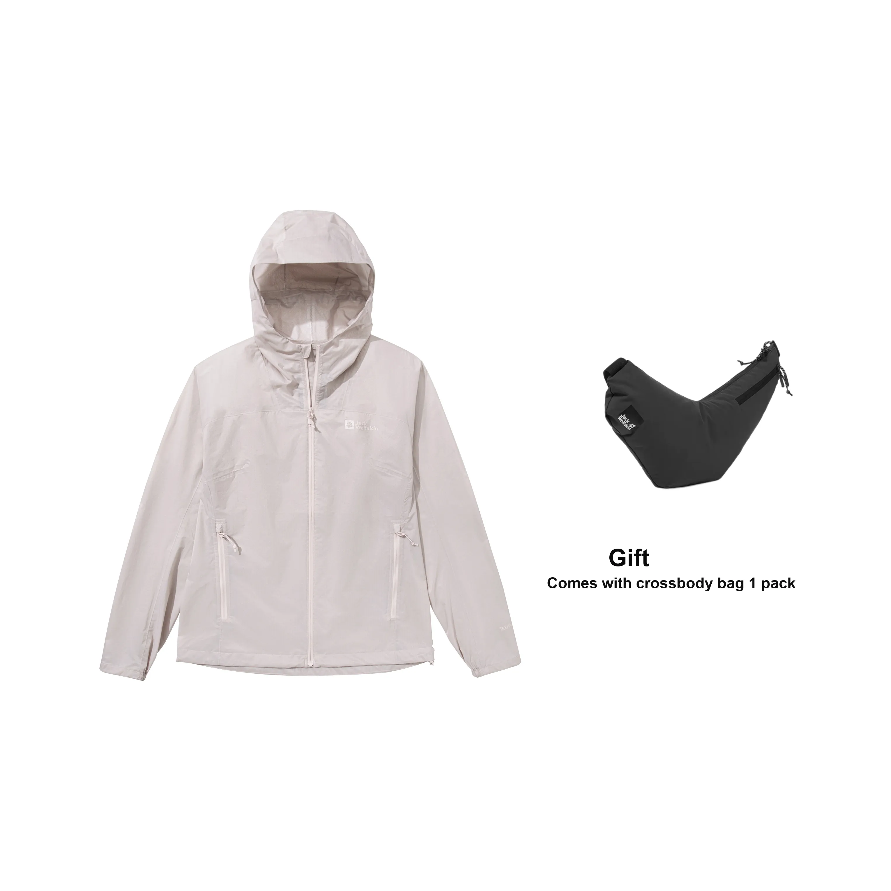 Jack Wolfskin Prelight Водонепроницаемый Ветрозащитный And Дышащий Ветровка Женские