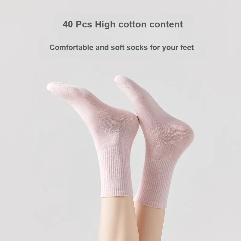 MIIOW Mid Calf Socks Women's Shopping Bag 6 Pack-2