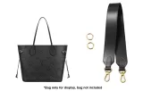 Black 3.8cm-Width Underarm Shoulder Strap 65cm Set[Top Grain Cow Leather]