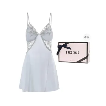 OEING Nightgown Women's Gift Box Set Blue