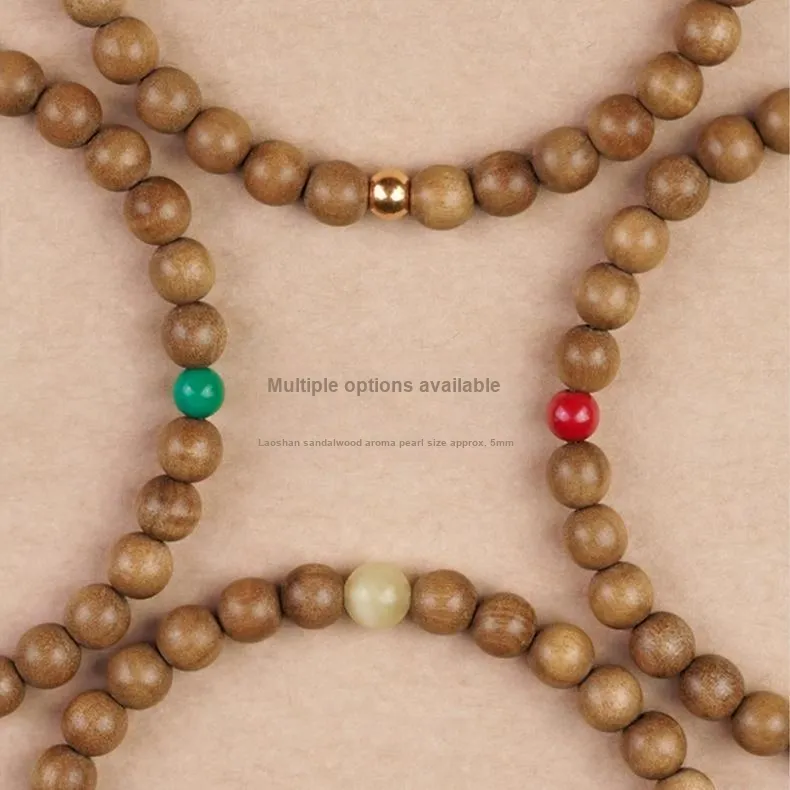 FANGYUANXIAOFU Laoshan Sandalwood Fragrance Bracelets Women's-2