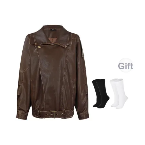 BSEVENI Женские Кожаные Куртки