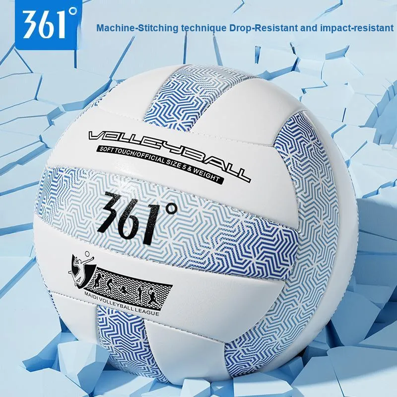 361° PVC Size 5 Volleyball Unisex Blue White-3