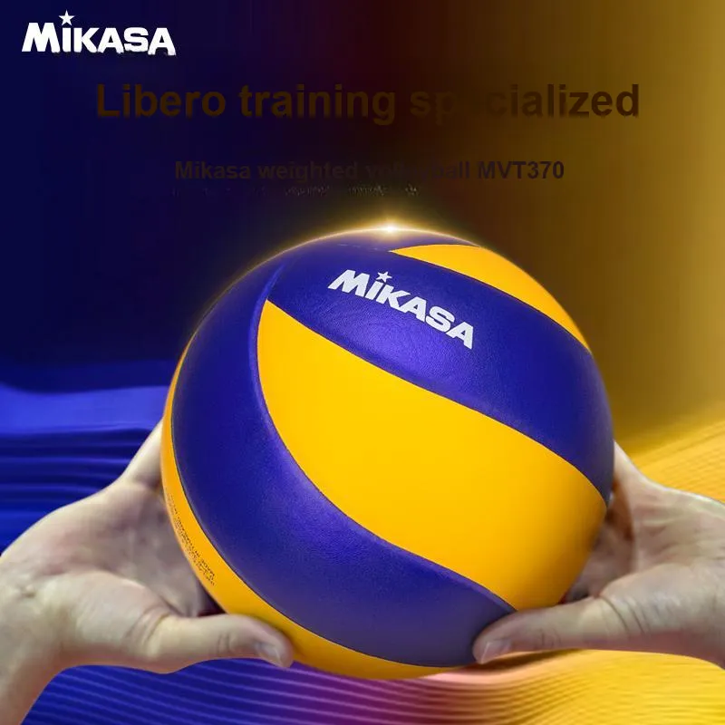 MIKASA High-Quality Synthetic Leather Size 5 Volleyball Unisex Blue Yellow-1