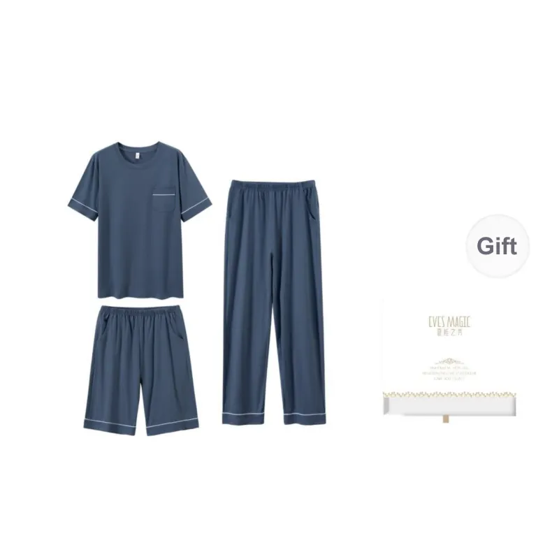 XIA.WA.ZHI.XIU Pajama Set Men's Three Piece Set-28
