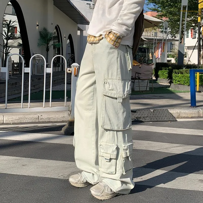VALKOMM Cargo Pants Unisex Washed White-7