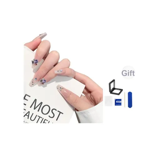 XNTX Фиолетовый Туманный Цветная глазурь False Nail Короткий LADDER Прохладный Color Series Jump Цвет Стиль Instagram