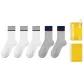 [5 Pack]3 White+2 Light Gray