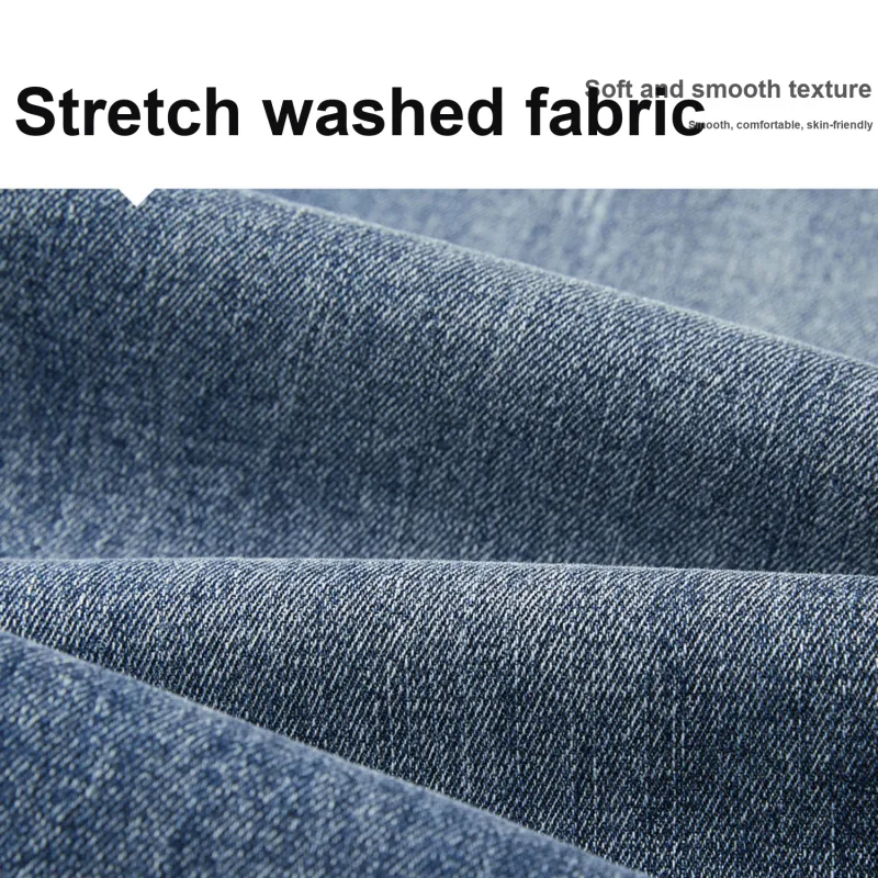 HLA Jeans Men Cooling Antibacterial Blue Gray Denim Gradient Medium 29-6