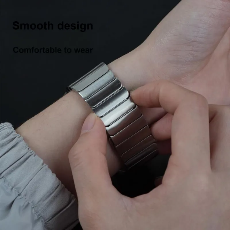 FZRT Apple Compatibility Watch Band Stainless Steel Metal 49mm Steel Band Stainless Steel Material-2