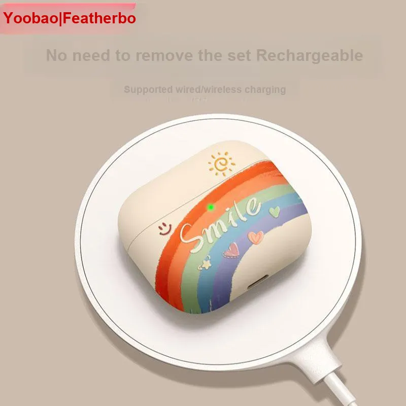 Yoobao AirPods Full Collection TPU Compatibility AirPods4 Protective Cover Skin Friendly Matte Headphone Cases-4