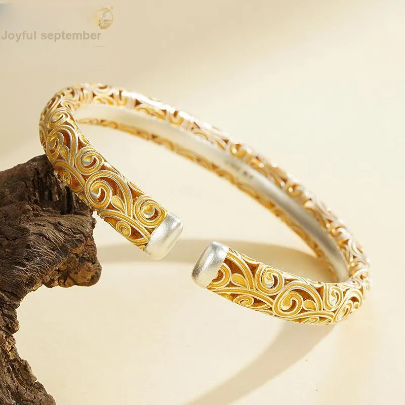 Nine Music 999 Fine Silver Bangles Women's-3