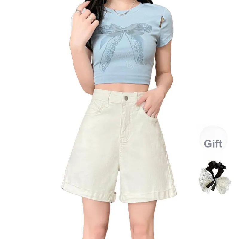 TUSHIFEI Denim Shorts Women's-6