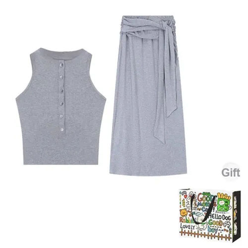 Dippanis Two Piece Skirt Sets Women's