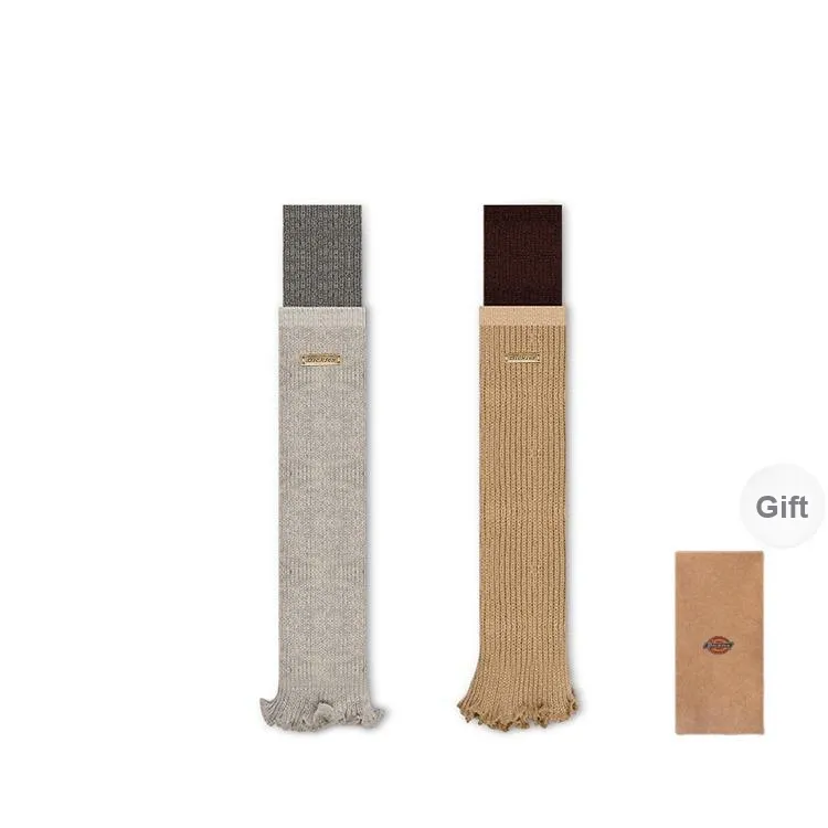 Dickies Lace Trims Slimming Layered Calf Socks Fall Winter Knee High Socks Gift Box Women's-11
