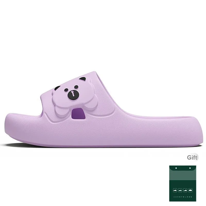 Red Bean Minimalist Style Slide Slipper, Home Slippers-13
