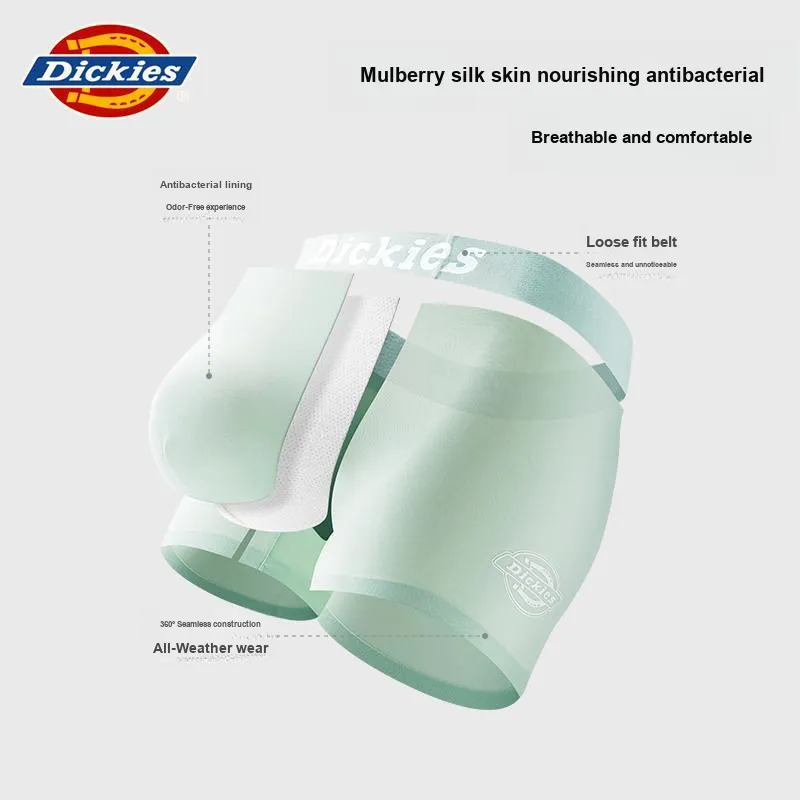 Dickies Underpants Men's Mulberry Silk Skin Nourishing Breathable Boxer 3 Pack-3