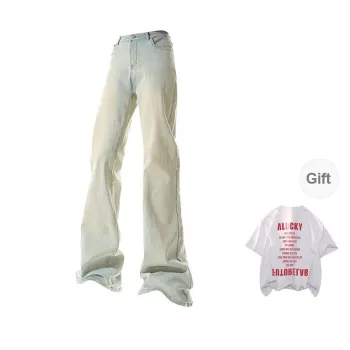 BRUMAIRE Jeans Unisex Yellow Mud Jeans Comes With White Short Sleeved Top