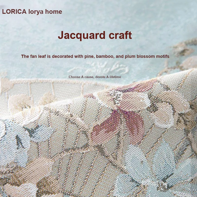 LUOYIJIA Fabric Painted Fan New Chinese Style Table Runners Chinoiserie Tea Mats Zen Fabric Tea Tables-2