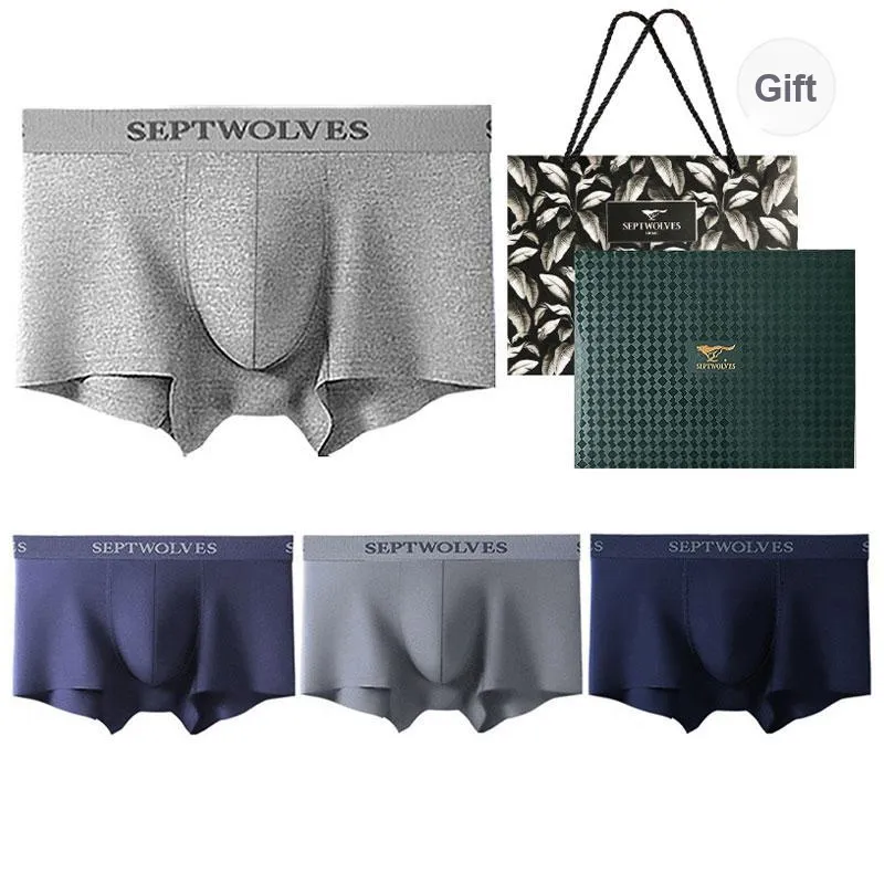 SEPTWOLVES Underwear Gift Box Men's 4 Pack+Shopping Bag-13