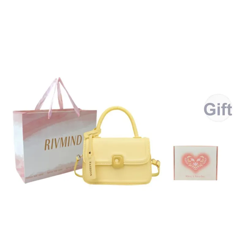 RIVMIND PU Handbag Women's White/Black/Pink/Yellow-24