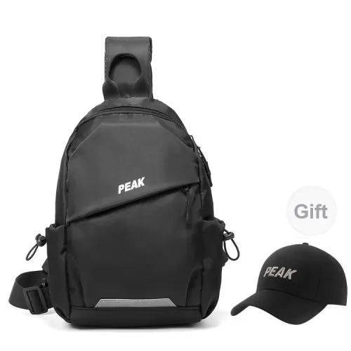 PEAK Sling Bags Black Includes Sports Cap