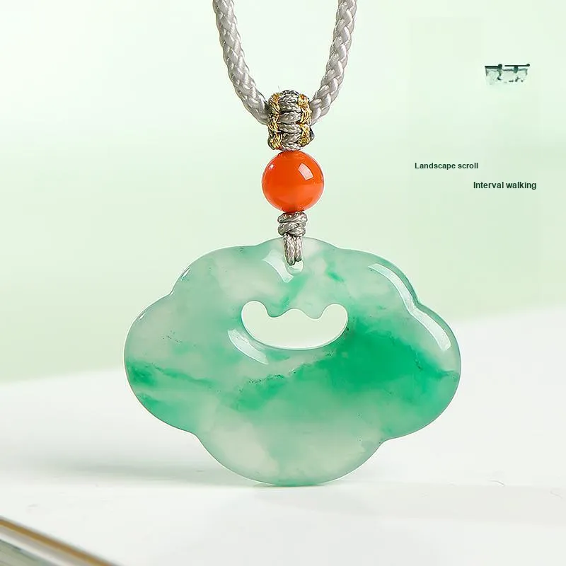 With The Heart Of The Jade African Emerald Necklaces Unisex-1