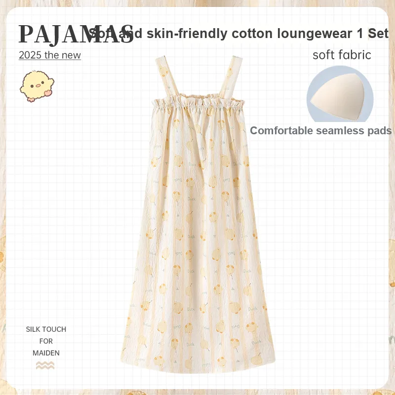 Maultiay Nightgown Women's Yellow-1