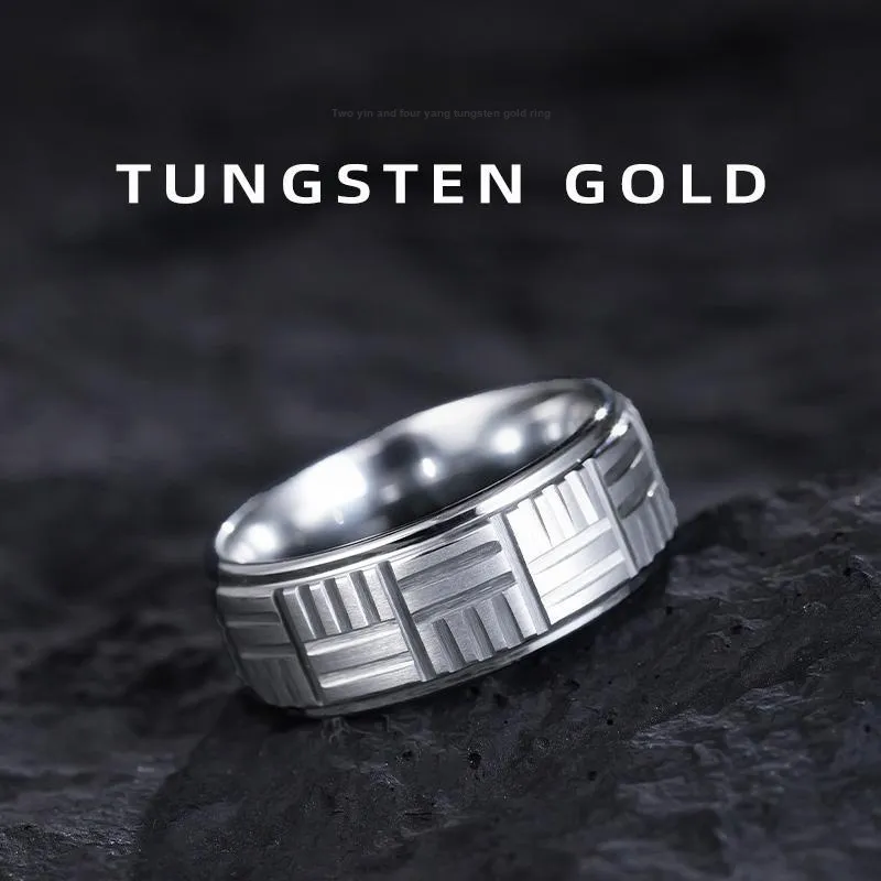 Saya Tungsten Gold Rings Unisex-3