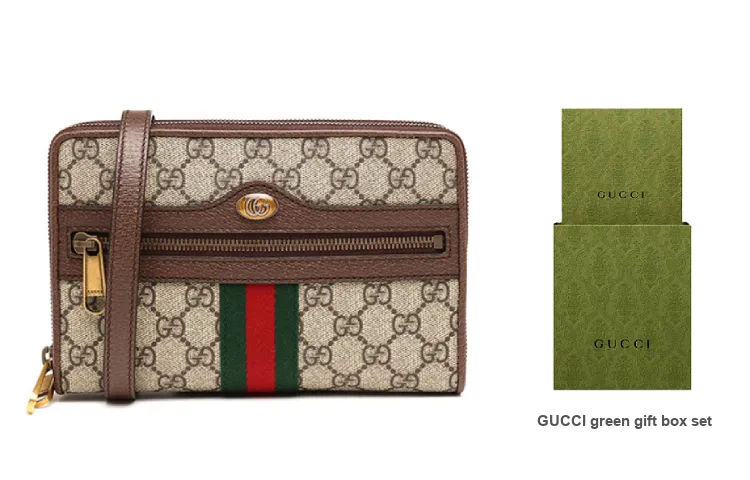 GUCCI Ophidia Cow Leather Crossbody Bag, Shoulder Bag Unisex-5
